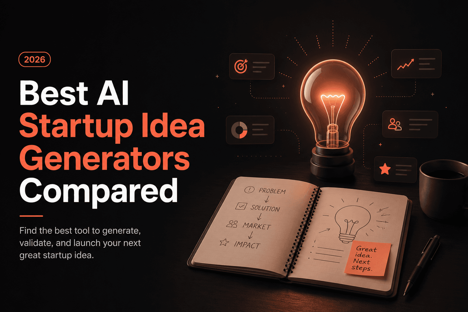 Best AI Startup Idea Generators Compared (2026)